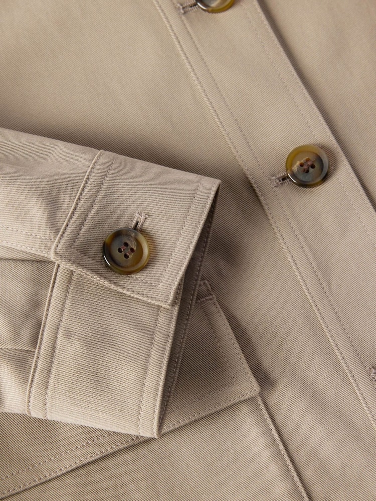 Whistles Nude Funnel Neck Cotton Jacket - Image 5 of 5 Whistles Nude Funnel Neck Cotton Jacket - Image 5 of 5