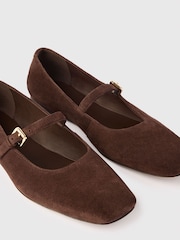 Whistles Suede Mary Jane Ballet Pump - Изображение 4 4