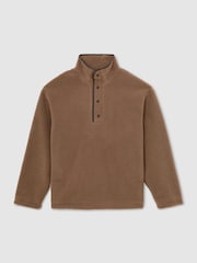 Reiss Waters Monogram Funnel-Neck Half-Button Fleece - Bild 2 von 10