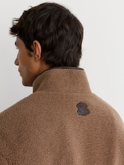 Reiss Waters Monogram Funnel-Neck Half-Button Fleece - Bild 4 von 10