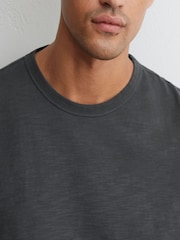 Reiss Navy Huxley Cotton Slub Relaxed-Fit T-Shirt - Image 3 of 6