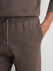 Reiss Ridge Brown Billings Merino Wool-Blend Cuffed Joggers - Image 4 of 6