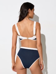 Reiss Bronte Textured Colour-Block Bikini Bottoms - Imagen 5 de 6