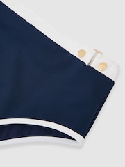 Reiss Bronte Textured Colour-Block Bikini Bottoms - Imagen 6 de 6