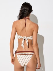 Reiss Ivory Tina Chain-Print Side-Tie Bikini Bottoms - Image 4 of 7