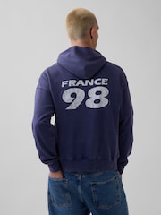 Gap Navy France FIFA WORLD CUP™ Vintage Soft Oversized Hoodie - Image 2 of 5