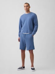 Gap Blue Vintage Soft Terry Relaxed Logo Sweat Shorts - Image 1 of 5