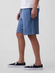 Gap Blue Vintage Soft Terry Relaxed Logo Sweat Shorts - Image 4 of 5
