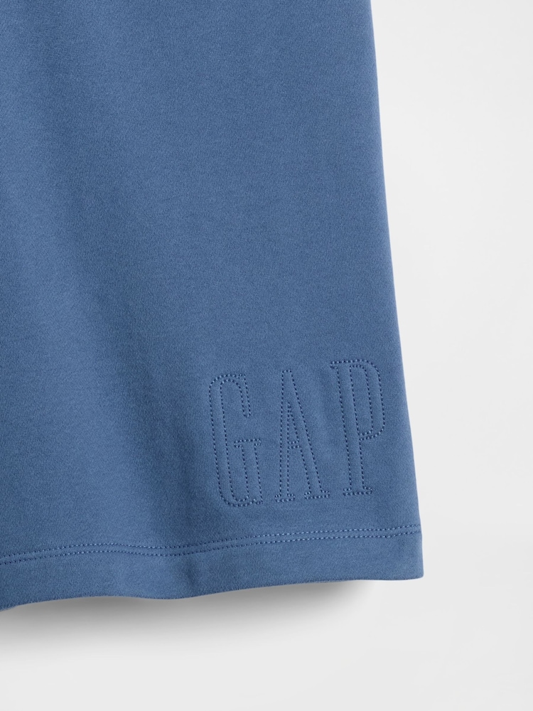 Gap Blue Vintage Soft Terry Relaxed Logo Sweat Shorts - Image 5 of 5