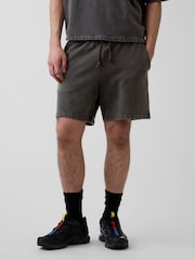 Gap Black Heavyweight French Terry Sweat Shorts - Image 1 of 6