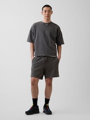 Gap Black Heavyweight French Terry Sweat Shorts - Image 4 of 6
