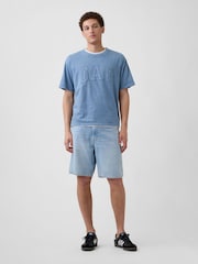 Gap Blue EverydaySoft Boxy Logo Short Sleeve T-Shirt - Image 3 of 5