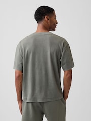 Gap Khaki Green EverydaySoft Boxy Logo Short Sleeve T-Shirt - Image 2 of 5