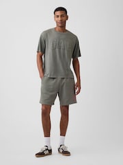 Gap Khaki Green EverydaySoft Boxy Logo Short Sleeve T-Shirt - Image 3 of 5