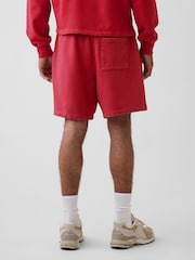 Gap Red Heavyweight French Terry Sweat Shorts - Image 2 of 5