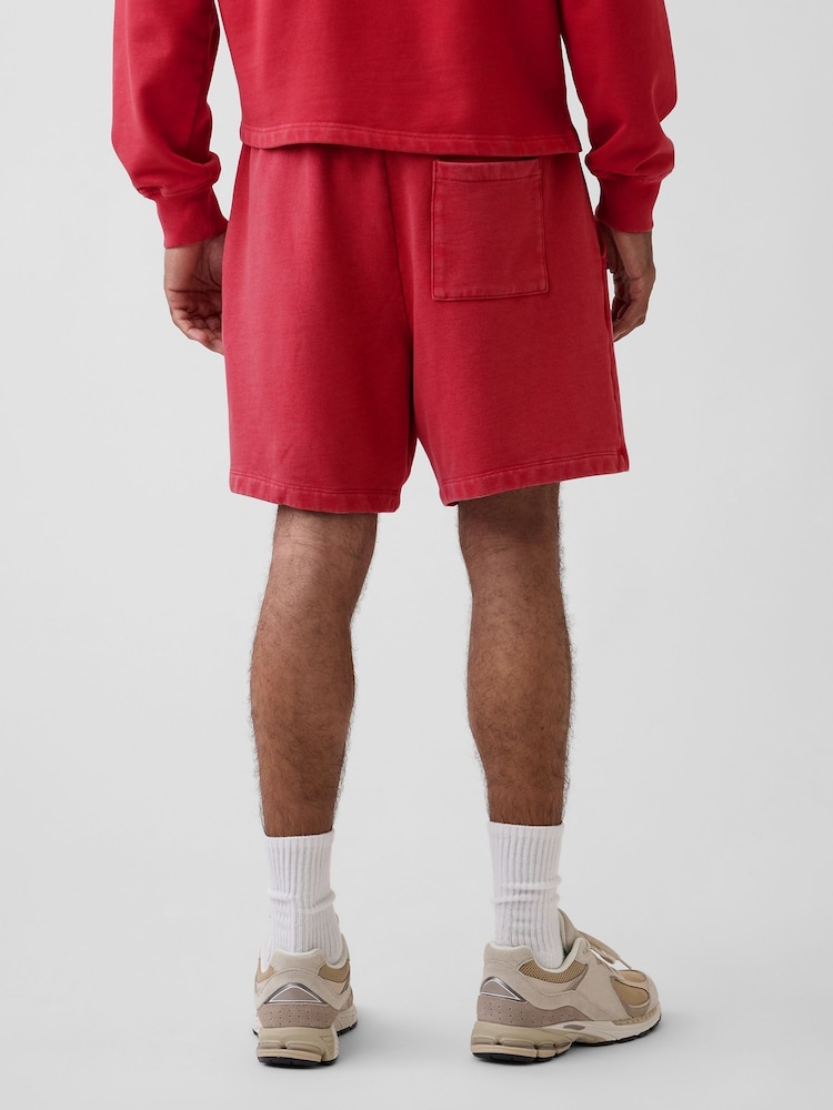 Gap Red Heavyweight French Terry Sweat Shorts - Image 2 of 5