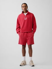 Gap Red Heavyweight French Terry Sweat Shorts - Image 4 of 5