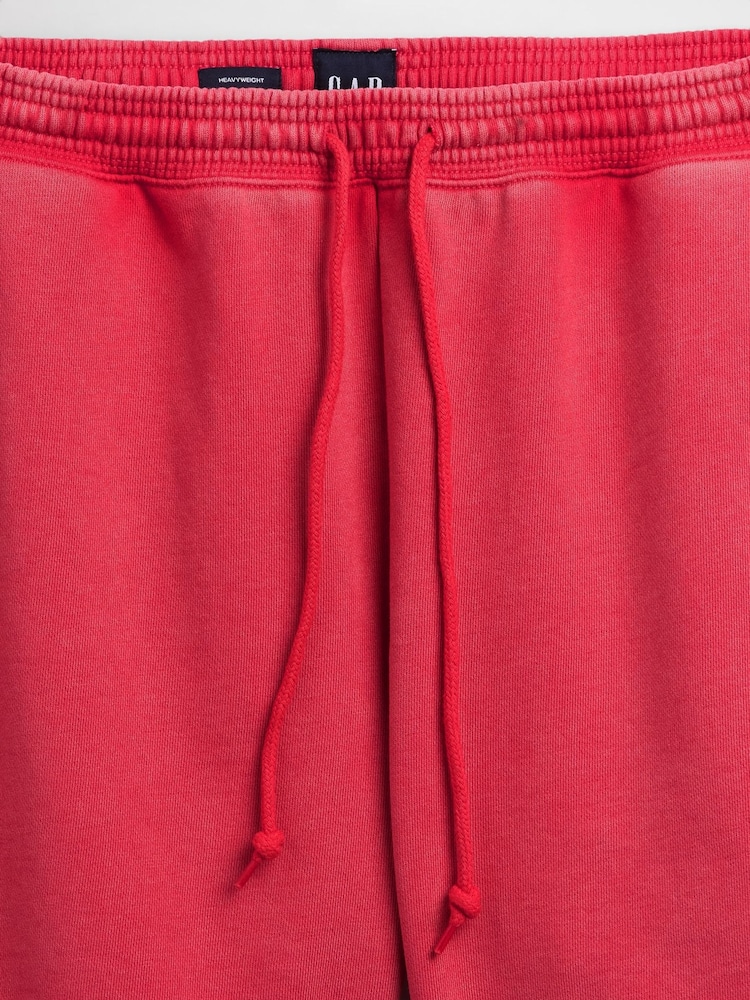 Gap Red Heavyweight French Terry Sweat Shorts - Image 5 of 5