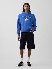 Gap Blue Italy FIFA WORLD CUP™ Vintage Soft Oversized Hoodie - Image 3 of 4
