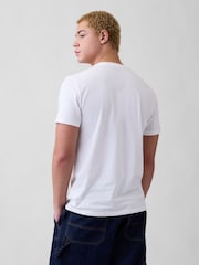 Gap White Everyday Soft Pocket T-Shirt - Image 2 of 5