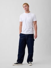 Gap White Everyday Soft Pocket T-Shirt - Image 3 of 5