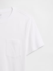 Gap White Everyday Soft Pocket T-Shirt - Image 5 of 5