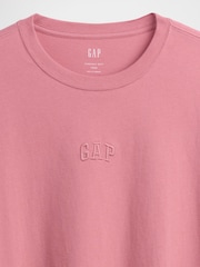 Gap Pink Everyday Soft Gap Mini Logo T-Shirt - Image 4 of 4