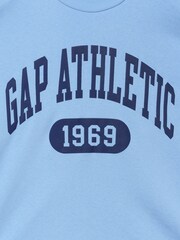 Gap Blue Relaxed French Terry Graphic Short Sleeve T-Shirt - Image 2 of 2