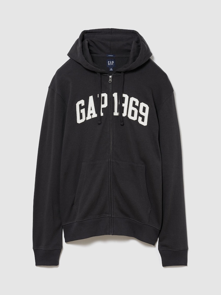 Gap French Terry Relaxed 1969 Logo Zip Hoodie - Bild 1 av 2