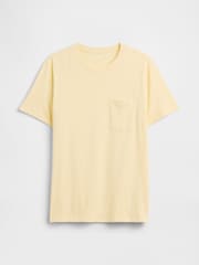 Gap Yellow Everyday Soft Pocket Short Sleeve T-Shirt - Image 4 of 5