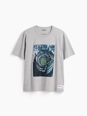 Gap Grey Italy FIFA WORLD CUP™ Relaxed Graphic Short Sleeve T-Shirt - Image 4 of 4