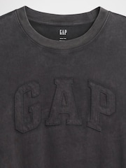 Gap Black EverydaySoft Boxy Logo Short Sleeve T-Shirt - Image 5 of 5