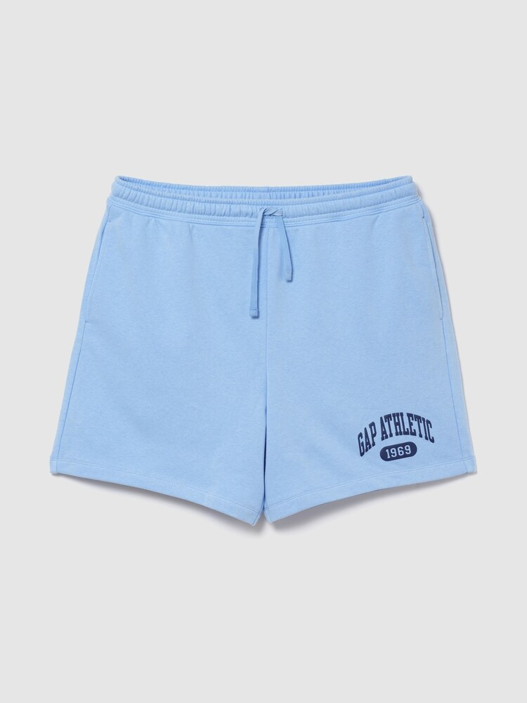 Gap Blue Relaxed French Terry Graphic Shorts - Image 1 of 2
