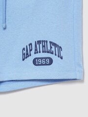 Gap Blue Relaxed French Terry Graphic Shorts - Image 2 of 2
