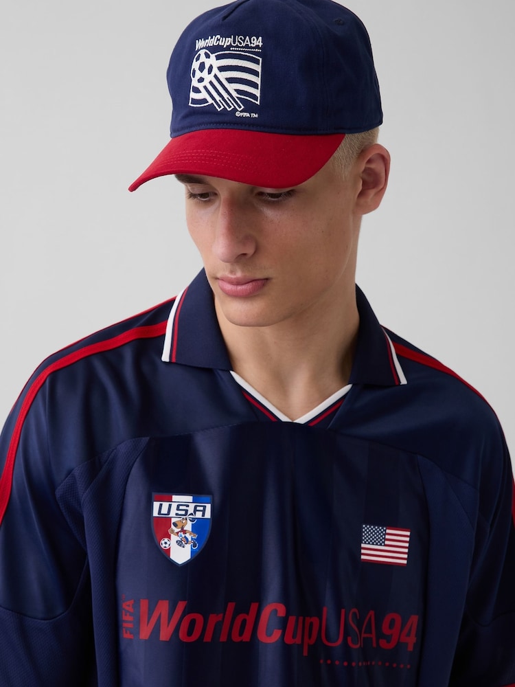 Gap Blue/Red USA FIFA WORLD CUP™ Baseball Cap - Image 1 of 5 Gap Blue/Red USA FIFA WORLD CUP™ Baseball Cap - Image 1 of 5