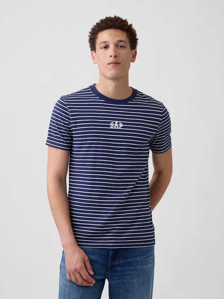 Dungi bleumarin - Gap Everyday Soft Mini Logo Short Sleeve T-Shirt - Imaginea 1 din 4