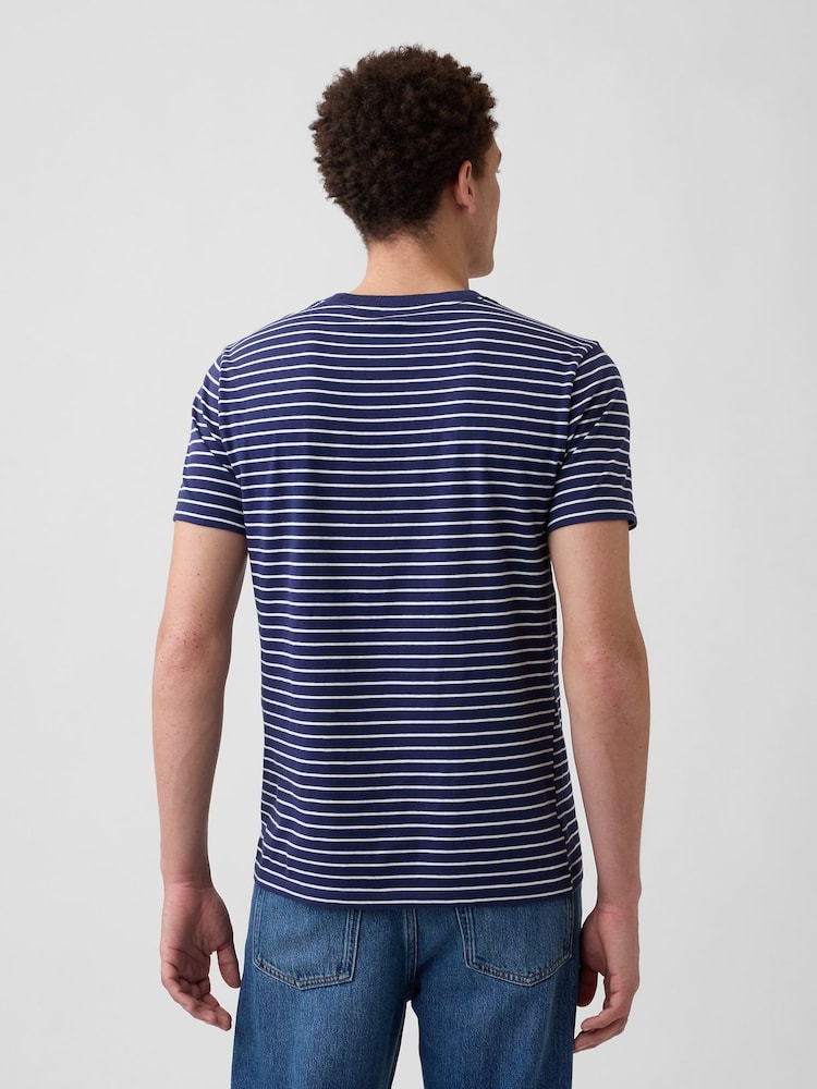 Dungi bleumarin - Gap Everyday Soft Mini Logo Short Sleeve T-Shirt - Imaginea 2 din 4