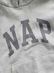 Pelēks - Gap VintageSoft NAP Logo Hoodie - Attēls 6 no 6
