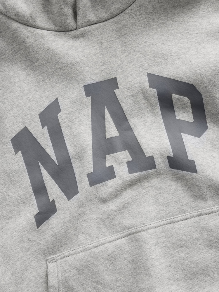 Pelēks - Gap VintageSoft NAP Logo Hoodie - Attēls 6 no 6