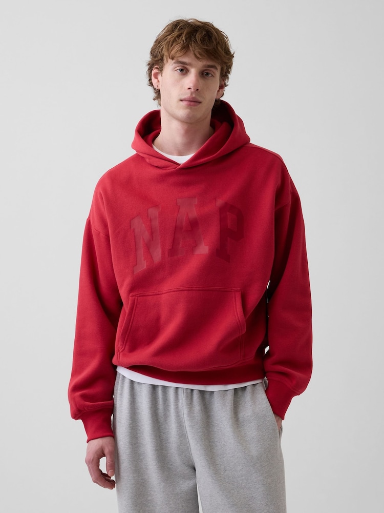 Gap Red VintageSoft NAP Logo Hoodie - Image 1 of 4