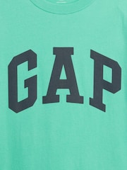 Vivid Green - Miękka koszulka Gap Everyday z logo - Obraz 5 z 5
