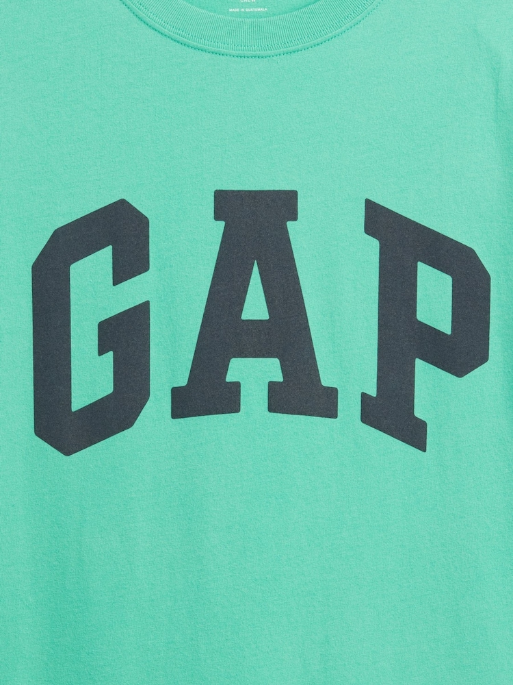 Vivid Green - Miękka koszulka Gap Everyday z logo - Obraz 5 z 5