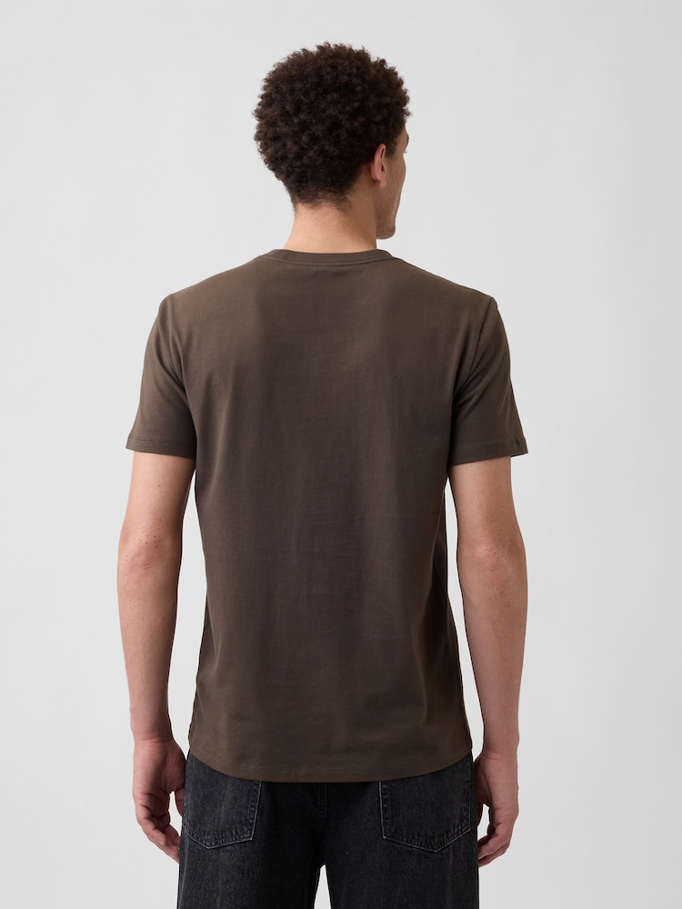 Gap Brown Everyday Soft Crew Neck Short Sleeve T-Shirt - Image 2 of 5