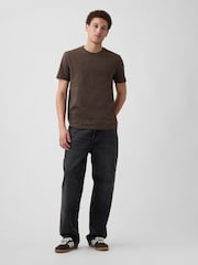 Gap Brown Everyday Soft Crew Neck Short Sleeve T-Shirt - Image 3 of 5