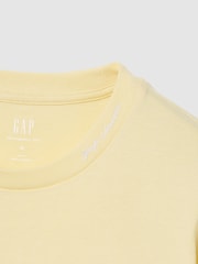 Gap Yellow Heavyweight Logo Relaxed Short Sleeve T-Shirt - Image 2 of 2