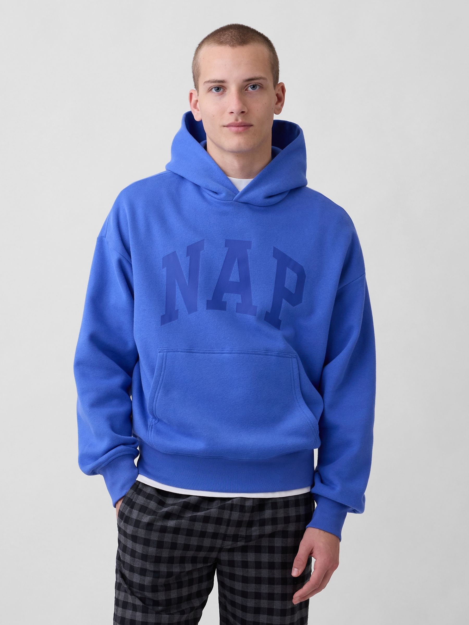 Buy Gap Blue VintageSoft NAP Logo Hoodie from the Next UK online shop