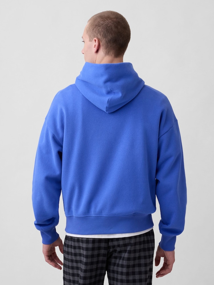 Zils - Gap VintageSoft NAP Logo Hoodie - Attēls 2 no 6