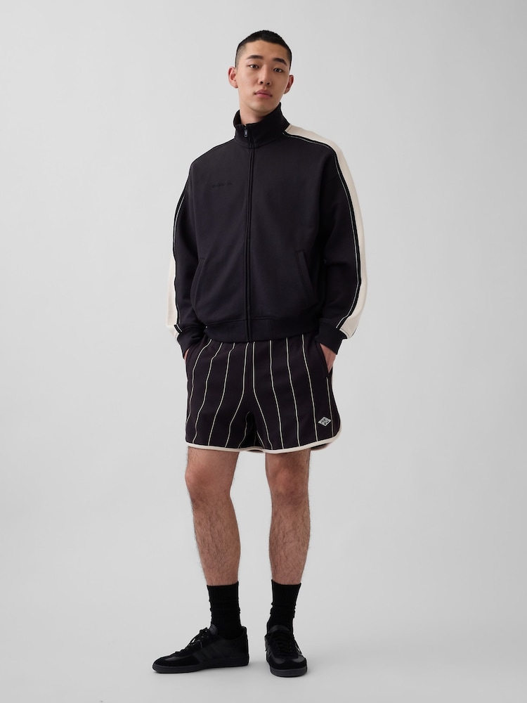 Gap x OuiGap Black Stripe Vintage Soft French Terry Sweat Shorts - Image 1 of 3