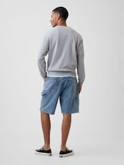 Lavado medio - Gap 9 inch Denim Carpenter Shorts - Imagen 2 de 6