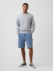 Lavado medio - Gap 9 inch Denim Carpenter Shorts - Imagen 3 de 6